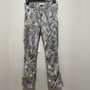 Abercrombie Kids Camo Loose Pants Size 9/10 Cotton Camouflage Outdoor Casual